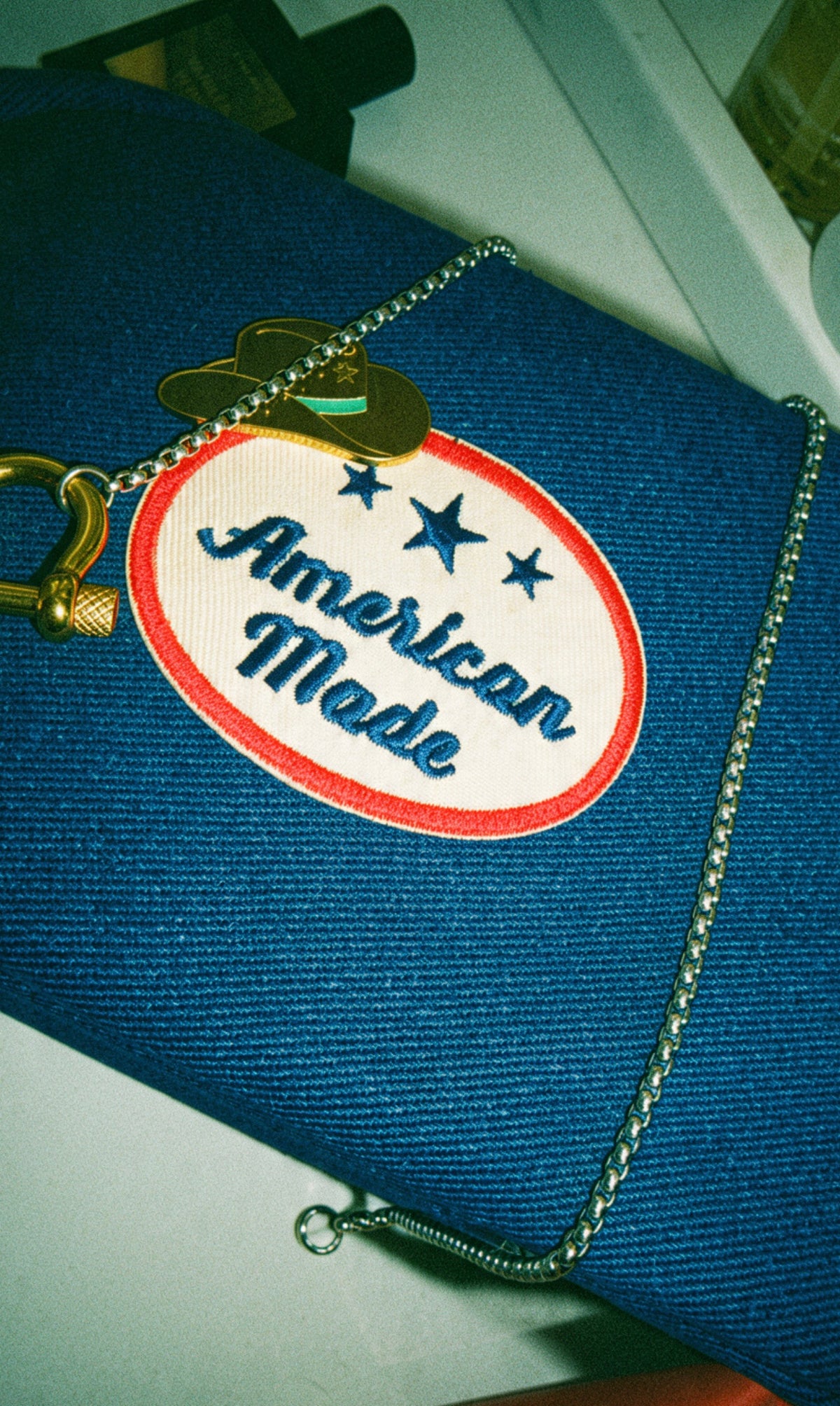 The American made denim pouch